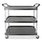 Rubbermaid Commercial Brushed Aluminum/Structural Foam, 300 lb Load Capacity, 3 Shelves, 20" W FG409100GRAY - alternate 1